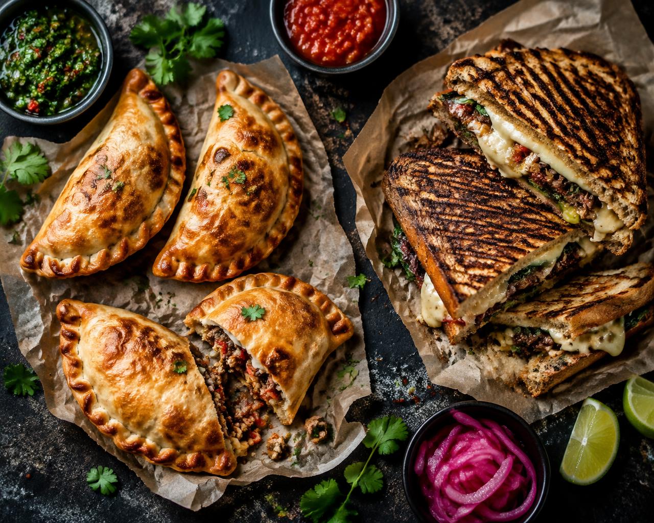 Slani grižljaji — empanade in žar sendviči